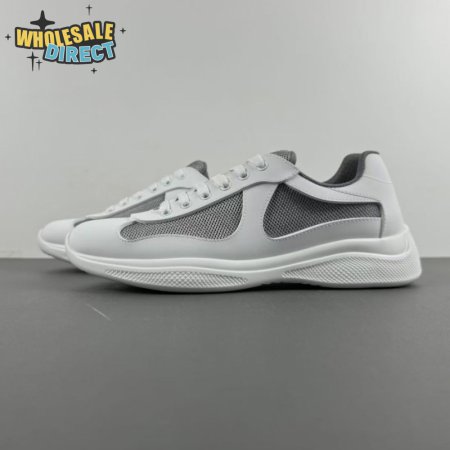 Prada America's Cup White Dark Gray Sneakers