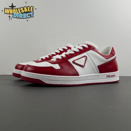 Prada Low Top Sneakers Red White