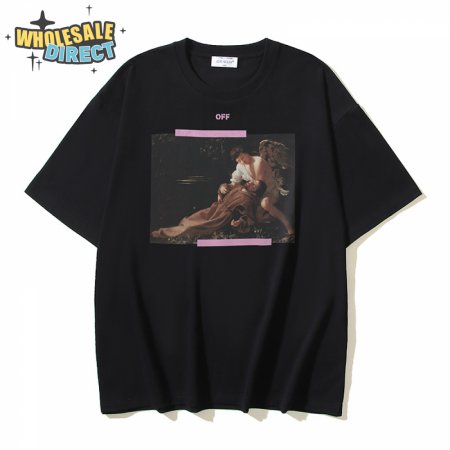 OFF-WHITE Printed Short Sleeve T-Shirt Black