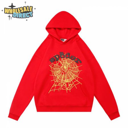 Sp5der Hoodies Red