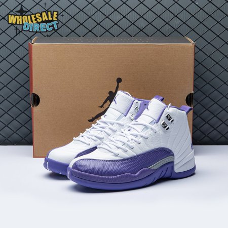 Air Jordan 12 White Purple Men's