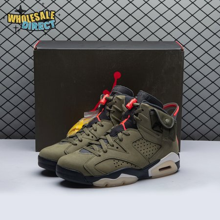 Travis Scott x Air Jordan 6 Retro 'Olive' CN1084 200 Men's