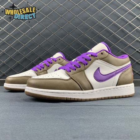Jordan 1 Low Purple Mocha 553558-215 Unisex