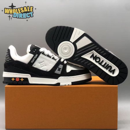 Black White Trainer Sneakers