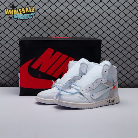 Off-White x Air Jordan 1 Retro High OG BG 'White' 2018 Unisex
