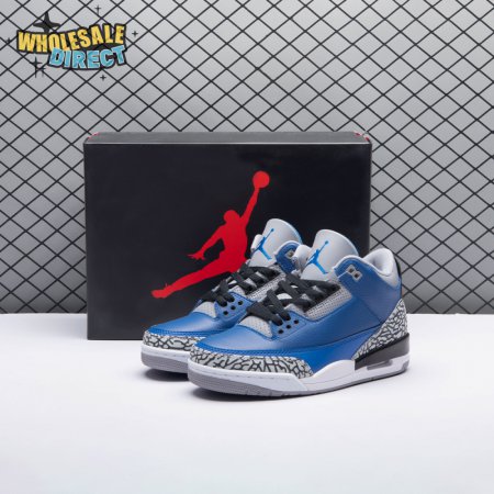 Jordan 3 Retro Varsity Royal Cement CT8532-400 Men's
