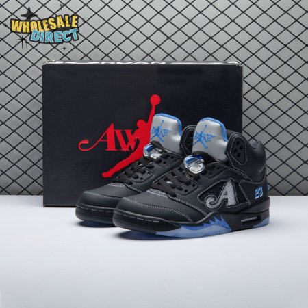 Awake NY x Air Jordan 5 "Black/Racer Blue" DV4982-004 Unisex