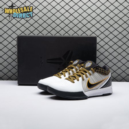 Nike Kobe 4 Protro White Black Del Sol AV6339-101 Men's