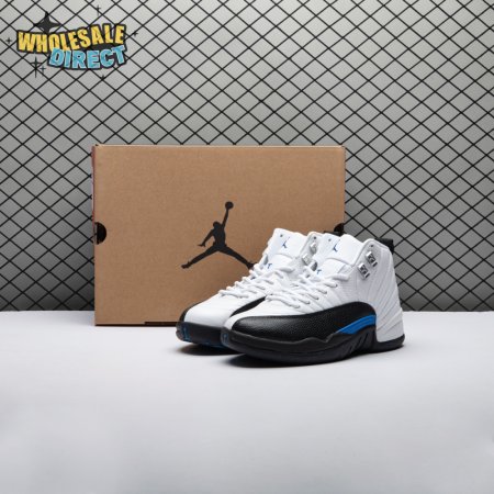 Jordan 12 Black White Blue Men's