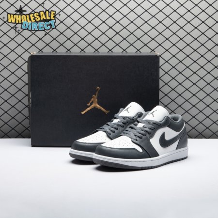 Jordan 1 Low Grey White 553558-044 Unisex