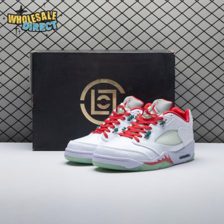 Jordan 5 Retro Low CLOT White Silk 20th Anniversary 1551183 Unisex