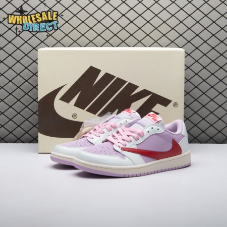 Travis Scott x Air Jordan 1 Low White Pink DM7866-106 Unisex