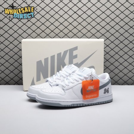 Nike SB Dunk Low 94 White Metallic Silver HQ8487-100 Unisex