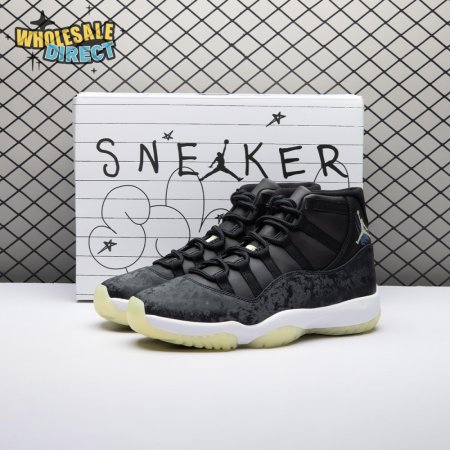 Jordan 11 Retro Black Barely Volt IB1378-001 Unisex