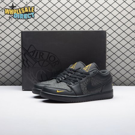 Jordan 1 Low Black Elephant Print IM6568-010 Unisex