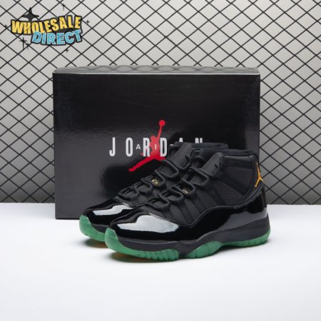 Air Jordan 11 Black Green Yellow CT8012-037 Men's