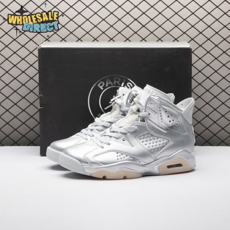 Jordan 6 Retro PSG Paris Saint-Germain Silver IQ5135-001 Men's