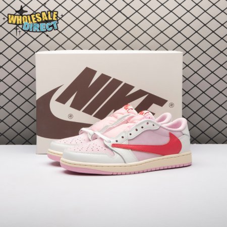 Travis Scott x Air Jordan 1 Low Shy Pink IQ7604-101 Unisex
