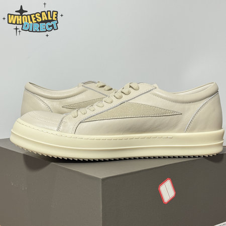 Rick Owens Vans Low-Top Chamois Leather White