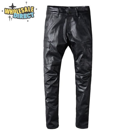 Amiri Leather Pants Jeans Black