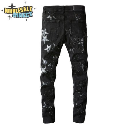 Amiri Stars Jeans Black