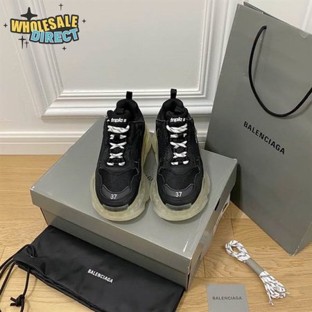 BALENCIAGA MEN'S TRIPLE S SNEAKER CLEAR SOLE - BB200