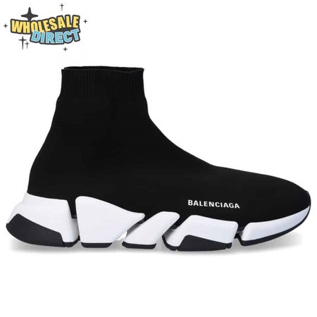 BALENCIAGA SPEED 2020 TRAINER BLACK WHITE - BB51