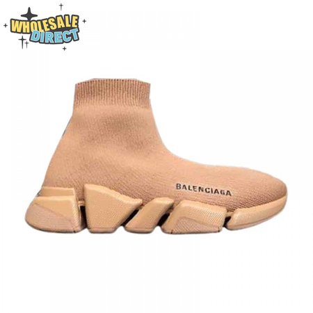 BALENCIAGA MEN'S SPEED 2.0 SNEAKER IN BEGIE - BB141