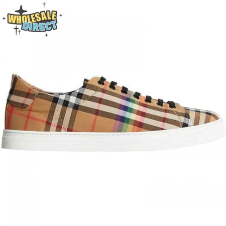BURBERRY RAINBOW VINTAGE CHECK TRAINERS - BBR15