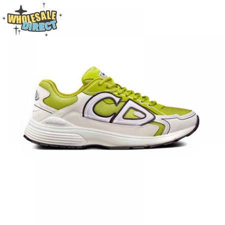 DIOR B30 SNEAKER YELLOW MESH AND WHITE TECHNICAL FABRIC - CD87