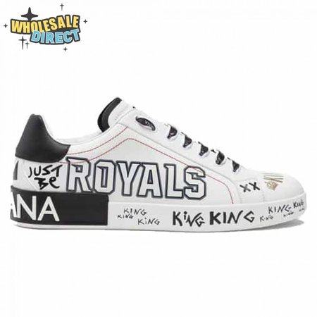 DOLCE & GABBANA PORTOFINO SNEAKERS IN PRINTED NAPPA CALFSKIN - DG12