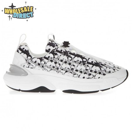 DIOR B24 CANNAGE MOTIF BLACK SNEAKER - CD21