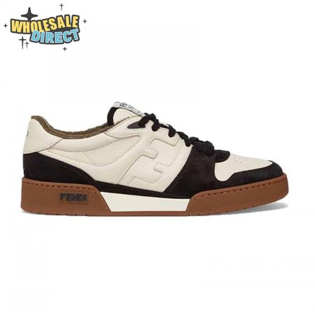 Fendi Match Low-Top Sneakers In Black Suede - FD30