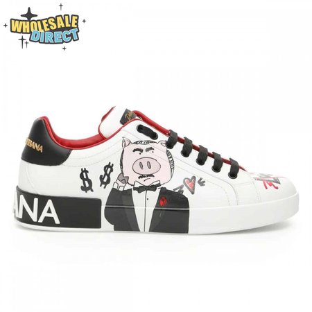 DOLCE & GABBANA PORTOFINO PADRINO PIG SNEAKERS - DG27