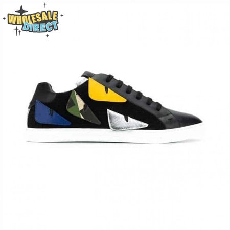 FENDI MONSTER EYES LOW-TOP TRAINERS SNEAKERS - FD05