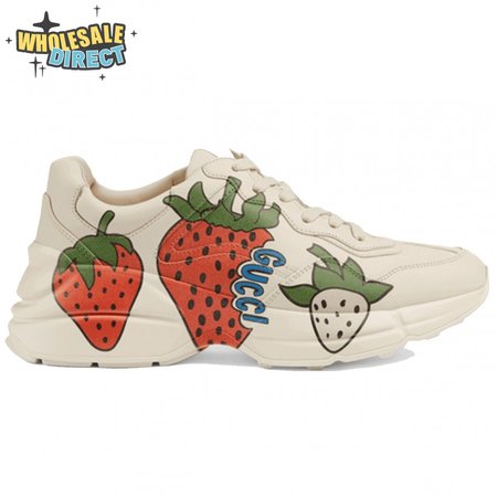 GUCCI RHYTON SNEAKER WITH STRAWBERRY