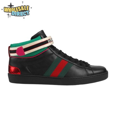 GUCCI STRIPE ACE HIGH-TOP SNEAKER - GC50