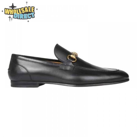 GUCCI JORDAAN LEATHER LOAFER - LDG016