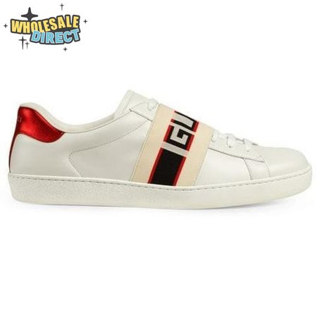 GUCCI STRIPE LEATHER SNEAKER - GC3
