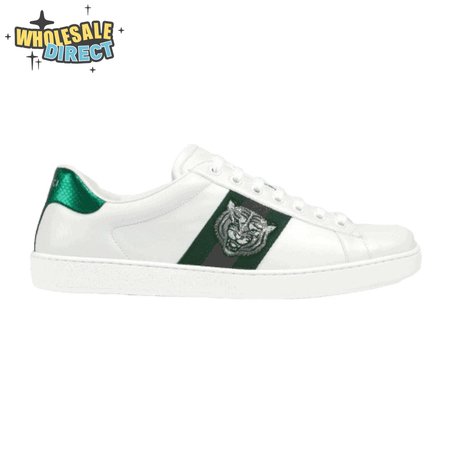 GUCCI TIGER ACE EMBROIDERED SNEAKER WHITE - GC27
