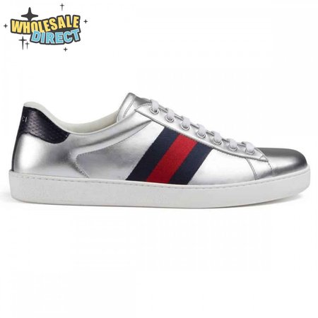 GUCCI ACE SLIVER SNEAKER - GC39