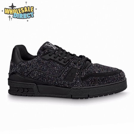 glitter sneaekers black trainer - 223